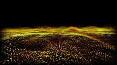 未来主义的摘要几百万萤火虫波形声音音频音乐球振荡可视化波技术数字表面